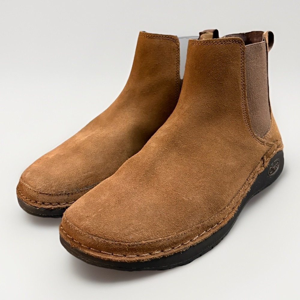 Chaco Paonia Chelsea Women's 6 Brown Suede Pull On Casual Ankle Boots‎ Shoes EUC